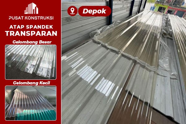 Harga Atap Spandek Transparan Depok